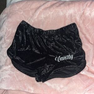 Vanity Velour Shorts Size Small